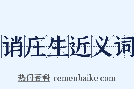 诮庄生近义词是什么意思的图片